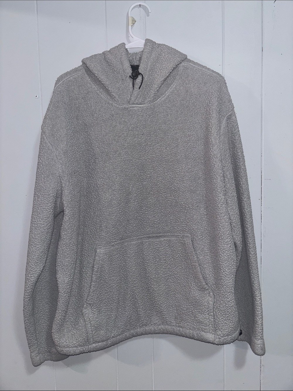 H&M Men's Gray Sherpa Crewneck Hoodie